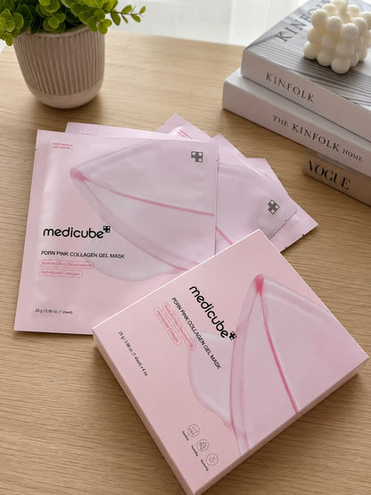 Medicube PDRN Pink Collagen Jelly Gel Mask – 4 Masques PDRN & Collagène