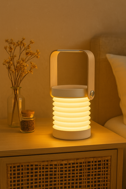 💡 Lampe LED pliante design nordique – Tactile, rechargeable et multifonction
