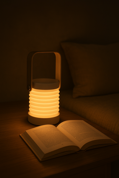 💡 Lampe LED pliante design nordique – Tactile, rechargeable et multifonction