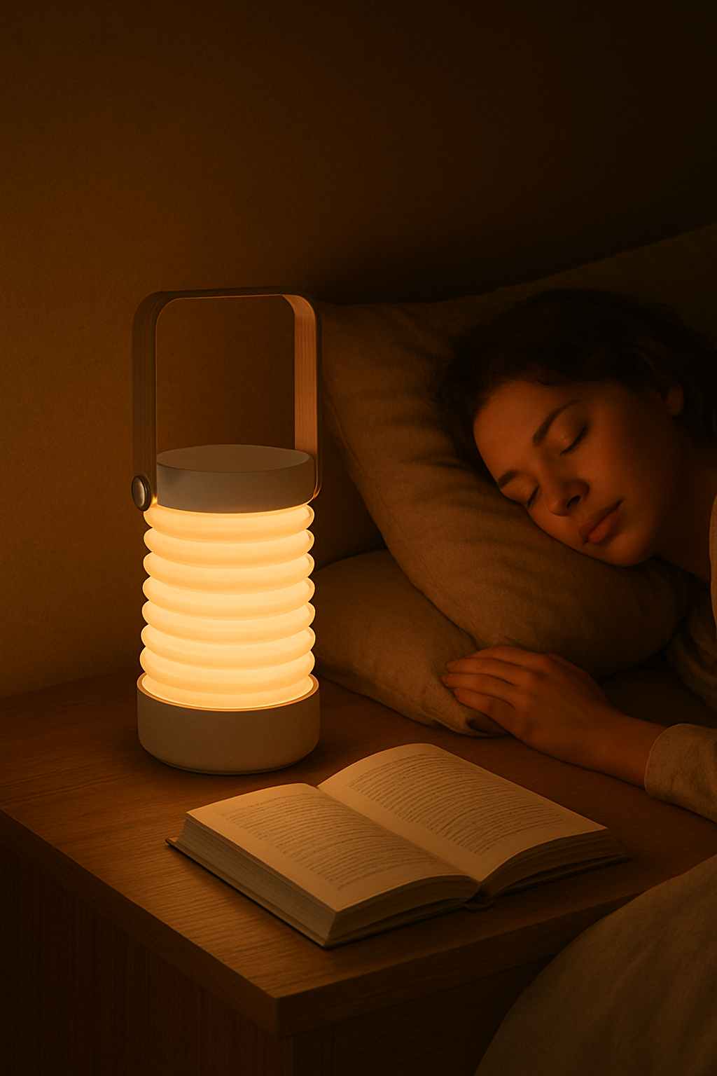 💡 Lampe LED pliante design nordique – Tactile, rechargeable et multifonction