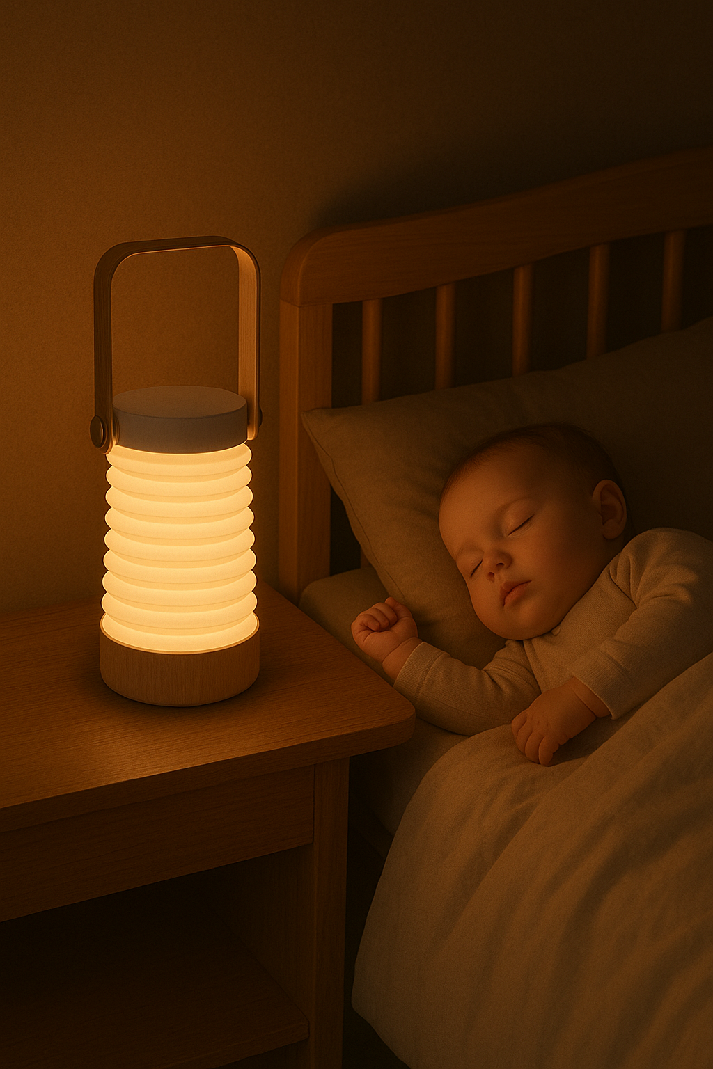 💡 Lampe LED pliante design nordique – Tactile, rechargeable et multifonction