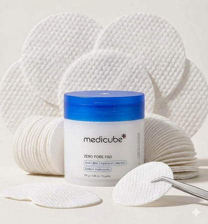 Medicube Zero Pore Pads – Pads Exfoliants AHA + BHA pour Pores & Peau Plus Lisse