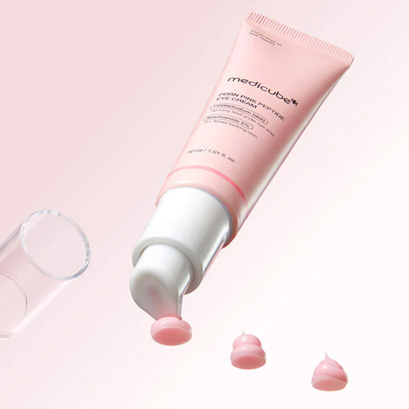 Medicube PDRN Pink Peptide Eye Cream et sa texture