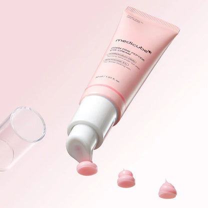 Medicube PDRN Pink Peptide Eye Cream et sa texture