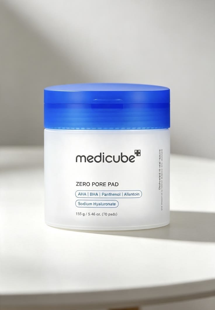 Medicube Zero Pore Pads – Pads Exfoliants AHA + BHA pour Pores & Peau Plus Lisse
